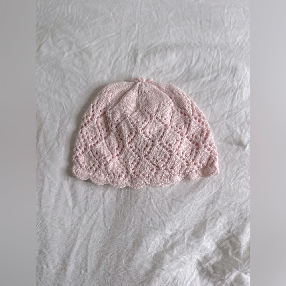 Next baby Pink hat size 3-6 months